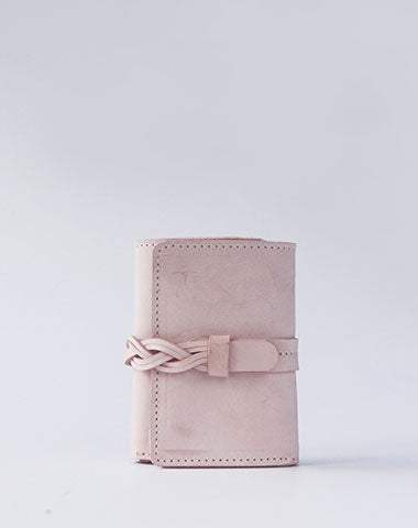 Handmade leather braided personalized custom clutch purse billfold triple wallet purse clutch women - EverHandmade