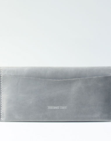 Handmade leather gray phone clutch purse long wallet purse clutch women - EverHandmade