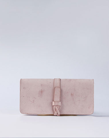 Handmade leather braided personalized custom clutch purse long wallet purse clutch women - EverHandmade
