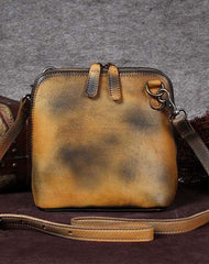 Genuine Leather Handbag Shell Style Bag Crossbody Bag Shoulder Bag Purse For Women - EverHandmade