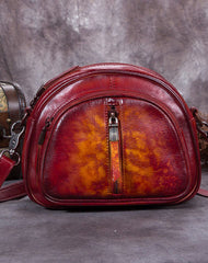 Genuine Leather Handbag Vintage Bag Crossbody Bag Shoulder Bag Purse For Women - EverHandmade