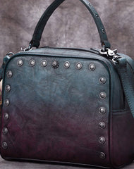 Genuine Leather Handbag Vintage Bag Shoulder Bag Crossbody Bag Clutch Purse For Women - EverHandmade