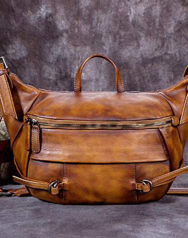 Vintage Womens Leather Handbag Work Shoulder Bag Purse For Women - EverHandmade