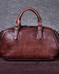 Genuine Leather Handbag Vintage Crossbody Bag Shoulder Bag Purse For Women - EverHandmade