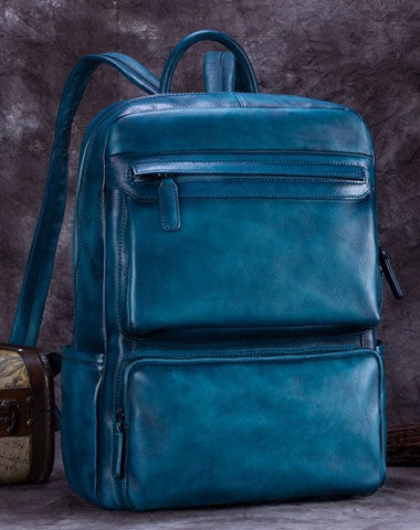 Handmade Leather Womens Backpack Bag School Vintage Backpack Purse for Women - EverHandmade
