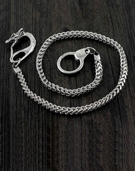 SOLID STAINLESS STEEL BIKER SILVER Dragon WALLET CHAIN LONG PANTS CHAIN jeans chain jean chain FOR MEN