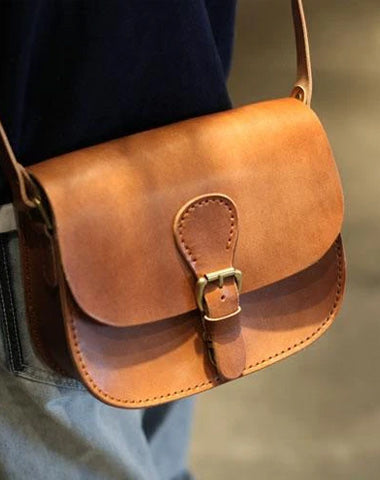 Fashion Leather Brown Women's Satchel Shoulder Bag Purse Brown Leather Satchel Crossbody Purse