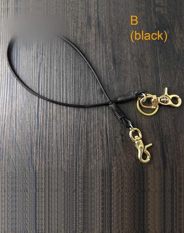 Handmade Leather Cool Punk Rock Wallet Chain Biker Trucker Wallet Chain Trucker Wallet Chain for Men