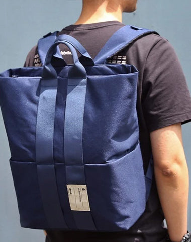 Cool Polyester Fibre Men's Fashion Large Blue Backpack Travel Handbag For Men XFZ01992033