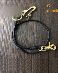 Handmade Leather Cool Punk Rock Wallet Chain Biker Trucker Wallet Chain Trucker Wallet Chain for Men