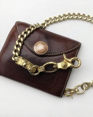 Solid Brass Cool Punk Rock Chinese Dragon Wallet Chain Biker Trucker Wallet Chain Trucker Wallet Chain for Men