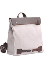Canvas Leather Mens Womens Small 13'' School Backpack College Backpack for Men