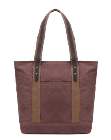 Casual Canvas Leather Womens Mens Large White Tote Bag Shoulder Bag Khaki Tote Purse For Women