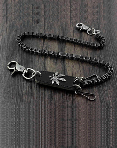 Solid Metal Long Wallet Chain Cool Punk Rock Biker Trucker Wallet Chain Trucker Wallet Chain for Men