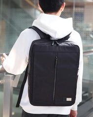Cool Nylon PVC Men's Casual Black 14'' Travel Backpack Computer Backpack For Men