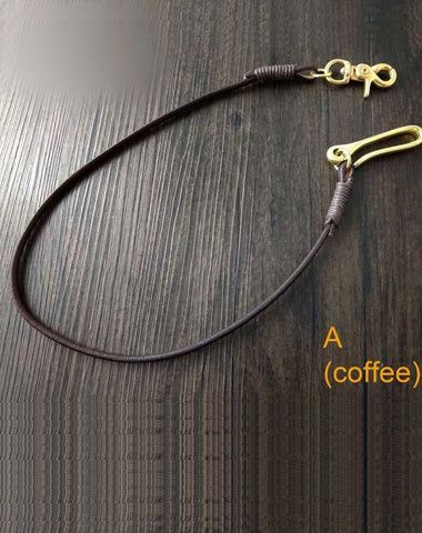 Handmade Leather Cool Punk Rock Wallet Chain Biker Trucker Wallet Chain Trucker Wallet Chain for Men