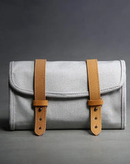 Fashion Canvas Men's Trifold Multi-Function Digital Storage Clutch Mobile Phone Bag For Men