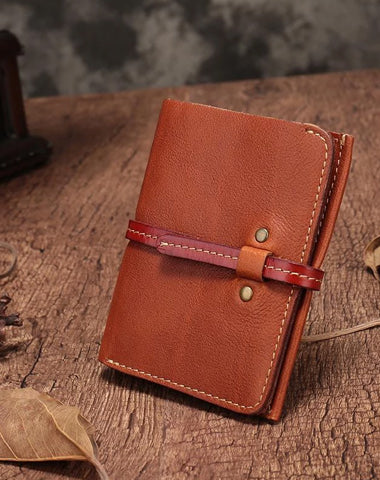 Slim Mens Brown Leather Vertical Small billfold Wallet Bifold Black Small Wallet for Men