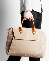 Fashion Canvas Men's 15.6‘’ Handbag Briefcase 13.3‘’ Business Laptop Briefcase For Men
