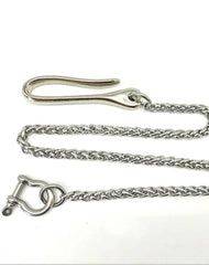 Silver 19'' Men Stainless Steel Rock Wallet Chain Biker jeans chain jean chain Key Chain for Men