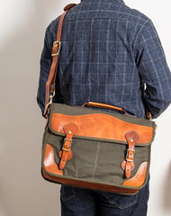 Canvas Leather Mens 14
