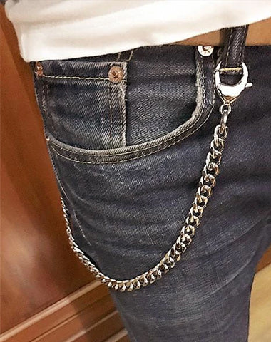 Biker Wallet Chain Stainless Steel 18'' Wallet Chain Pants Chain