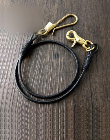 Handmade Leather Cool Punk Rock Wallet Chain Biker Trucker Wallet Chain Trucker Wallet Chain for Men