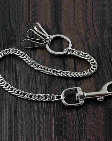Solid Stainless Steel Wallet Chain Cool Punk Rock Biker Trucker Wallet Chain Trucker Wallet Chain for Men