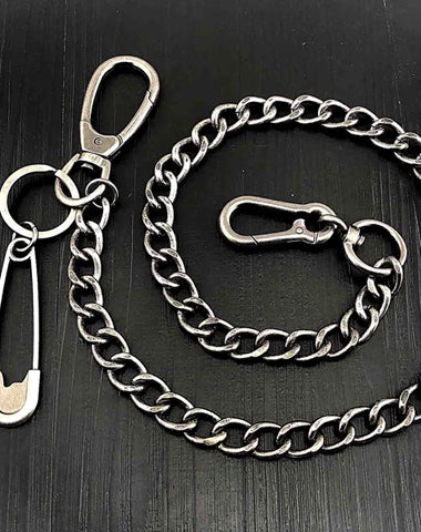 Cool Silver Mens STAINLESS STEEL Pants Chain Fashion Womens jeans chain jean chain Wallet Chain For Men