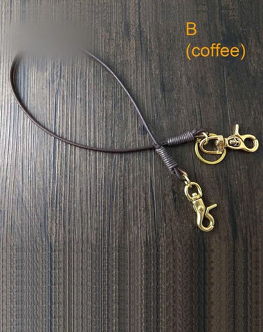 Handmade Leather Cool Punk Rock Wallet Chain Biker Trucker Wallet Chain Trucker Wallet Chain for Men
