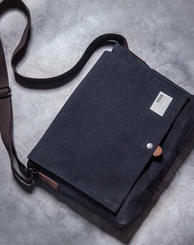 Cool Canvas Mens Student Shoulder Bag Side Bag Messenger Bag for Men