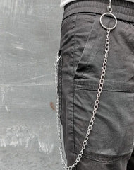 Badass Hip Hop Mens Stainless Steel Long Pants Chain Jean Wallet Chain For Men