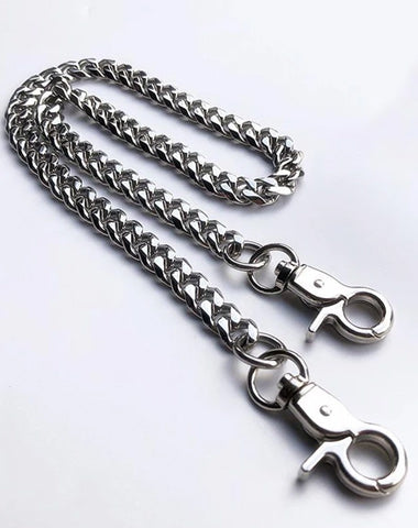 Cool Silver Stainless Steel Mens Pants Chain Biker Wallet Chain Key Chain For Men