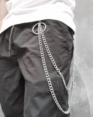 Badass Punk Mens Long Two Layer Pants Chain Long Wallet Chain For Men