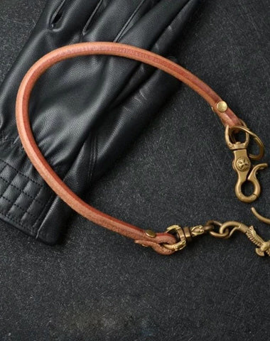Handmade Leather Cool Punk Rock Eagle Wallet Chain Biker Trucker Wallet Chain Trucker Wallet Chain for Men