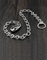 Solid Stainless Steel Long Skull Wallet Chain Cool Punk Rock Biker Trucker Wallet Chain Trucker Wallet Chain for Men