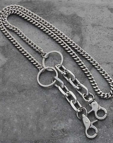 Fashion Men's Women's Silver Long Jean Pants Chain Biker Wallet Chain For Men
