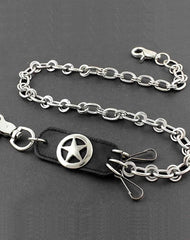 Solid Stainless Steel Star Wallet Chain Cool Punk Rock Biker Trucker Wallet Chain Trucker Wallet Chain for Men