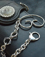 Cool Men's Women's Stainless Steel 18'' Sliver Wallet Chain Pants Chain jeans chain jean chain For Men