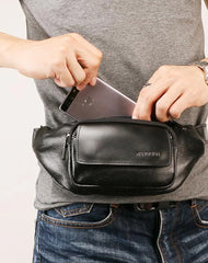 Leather Mens FANNY PACK MENS WAIST BAG HIP PACK BELT BAG FOR MEN