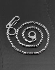 Cool Silver Stainless Steel Wallet Chain Silver Pants Chain Biker Wallet Chain For Men
