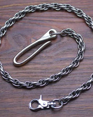 Cool Men's Handmade Stainless Steel Long Biker Wallet Chain Pants Chain Wallet Chain For Men
