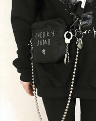 Fashion  Men's Women's Silver Bead Long Biker Wallet Chain Pants Chain For Men