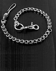 SOLID STAINLESS STEEL Biker Skull Wallet Chain Long Pants Chain jeans chain jean chain For Men