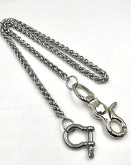 Silver Stainless Steel Cool 19'' Rock Wallet Chain Pants Chain jeans chain jean chain for Men