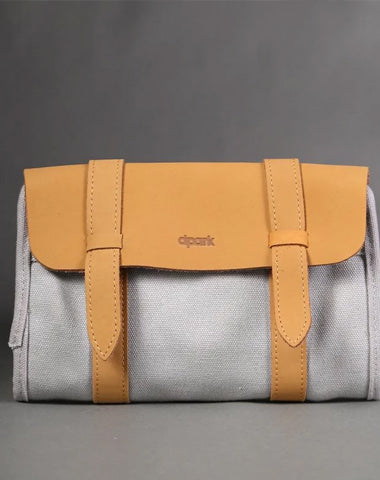 Fashion Canvas Men's Twofold Multi-Function Digital Storage Bag Mobile Phone Clutch For Men