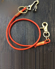 Handmade Leather Cool Punk Rock Wallet Chain Biker Trucker Wallet Chain Trucker Wallet Chain for Men