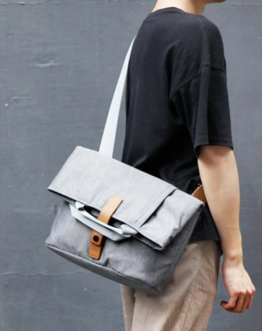 Fashion OXFORD CLOTH PVC Canvas Men's Messenger Bag Handbag Shoulder Bag For Men