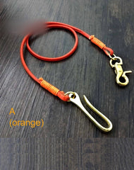 Handmade Leather Cool Punk Rock Wallet Chain Biker Trucker Wallet Chain Trucker Wallet Chain for Men