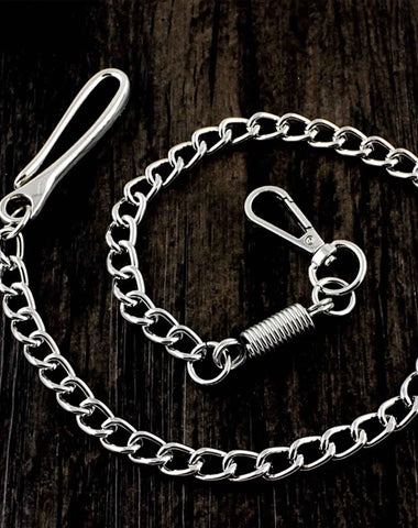 Cool Silver Stainless Steel Mens Pants Chain Wallet Chain Biker Wallet Chain For Men